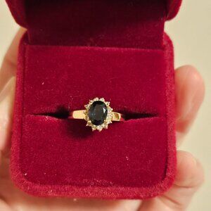 1.01CT natural sapphire 14kt ring